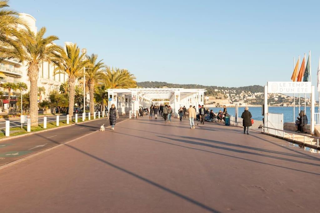 Appartamento Promenade, 2pièces chic et clim avec terrasse Nizza Esterno foto